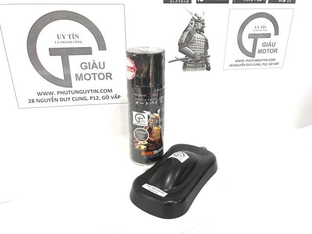 Chai sơn xịt sơn xe máy Samurai 109A  đen mờ, đen phẳng, đen nhám