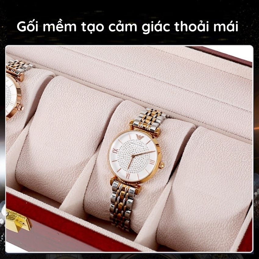 [HCM]Hộp đựng đồng hồ gỗ 6 chiếc