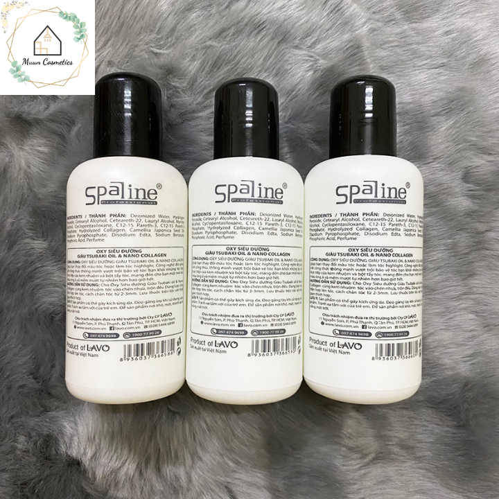 Oxygen dyeing assistant spaline lavox 6%, 9%, 12%
