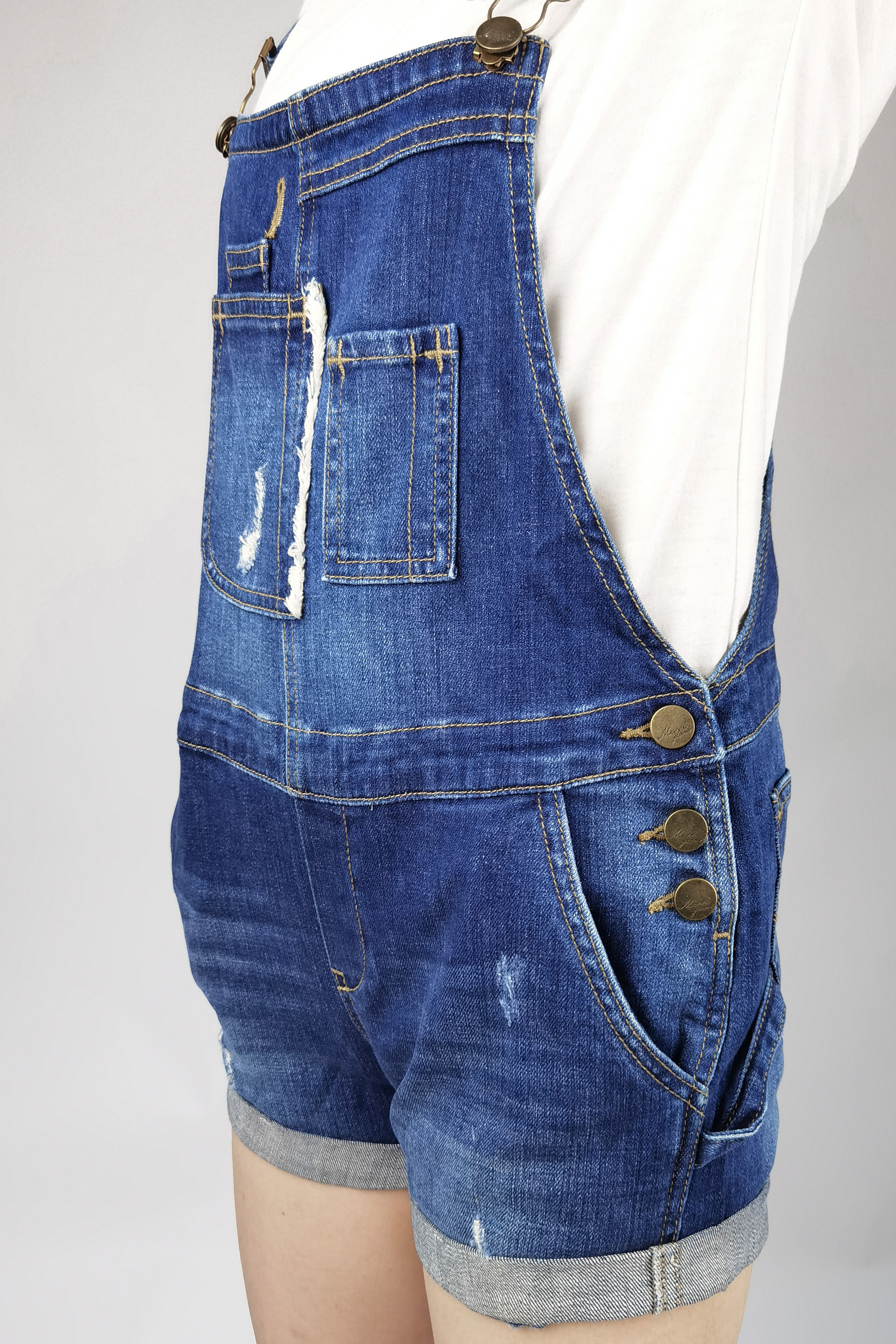 Quần Short Yếm Jean Nữ MESSI SJW-304-16