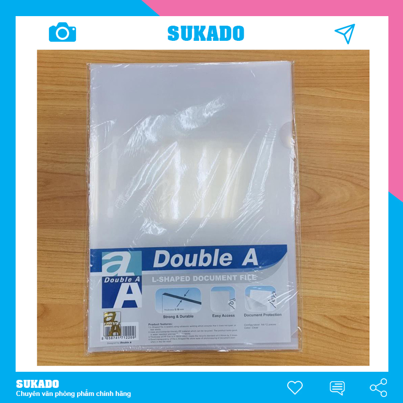 Bìa lá A4 Double A [xấp 12 cái] SUKADO