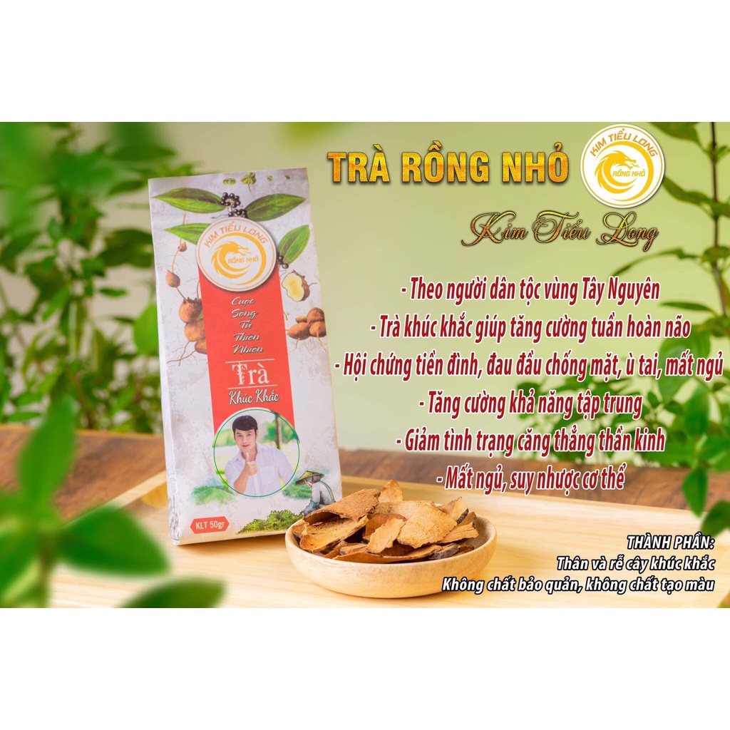Trà khúc khắc ngủ ngon , mát gan , an thần đẹp da Rồng Nhỏ Kim Tiểu Long 50gr