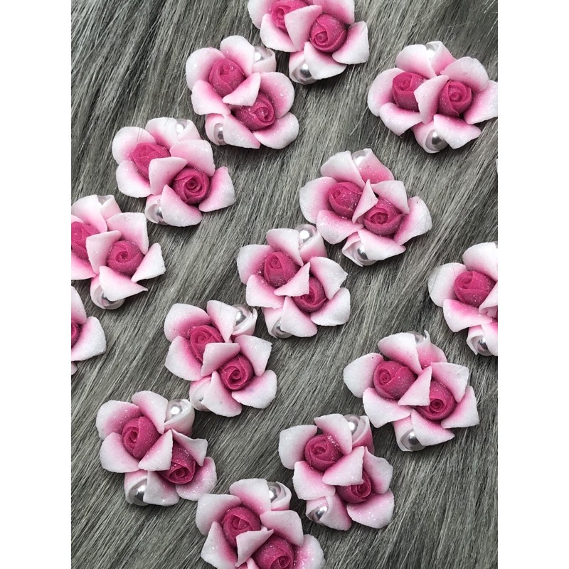 Hoa hồng kép(hoa hồng gắn móng nail) TDC SHOP