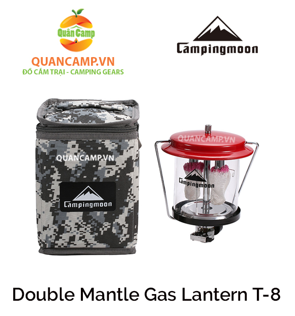 [HCM]Đèn gas 2 bấc cắm trại, dã ngoại Campingmoon T-8
