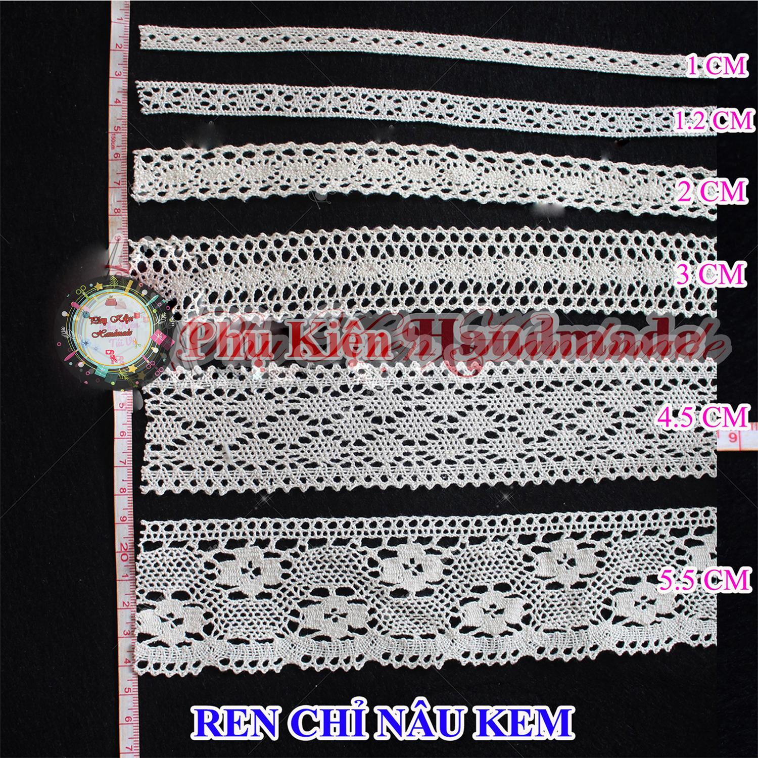 Cream Brown Thread for Making Handmade Items