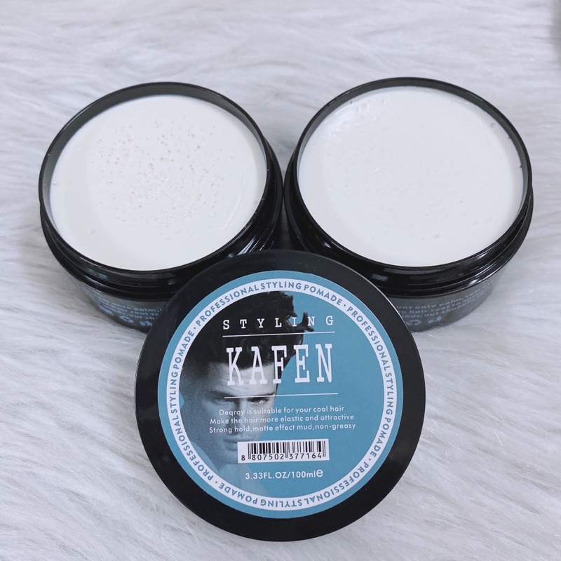 Sáp vuốt tóc tạo kiểu KAFEN 100ml giữ nếp tạo độ phồng tốt 20 tiếng + Gôm xịt tóc giữ nếp Chữ N