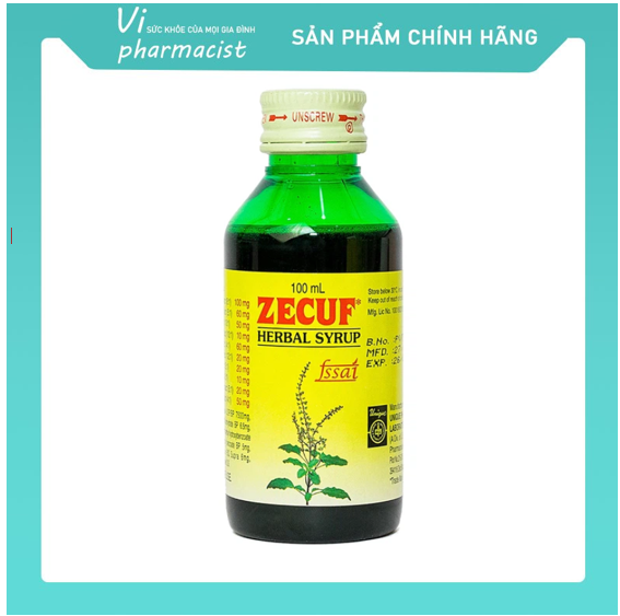 Siro Ho Thảo Dược Zecuf 100Ml