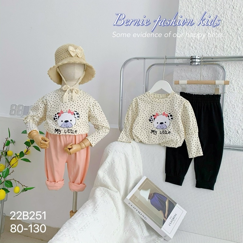 Set bộ bé gái chấm bi my little siêu xinh
