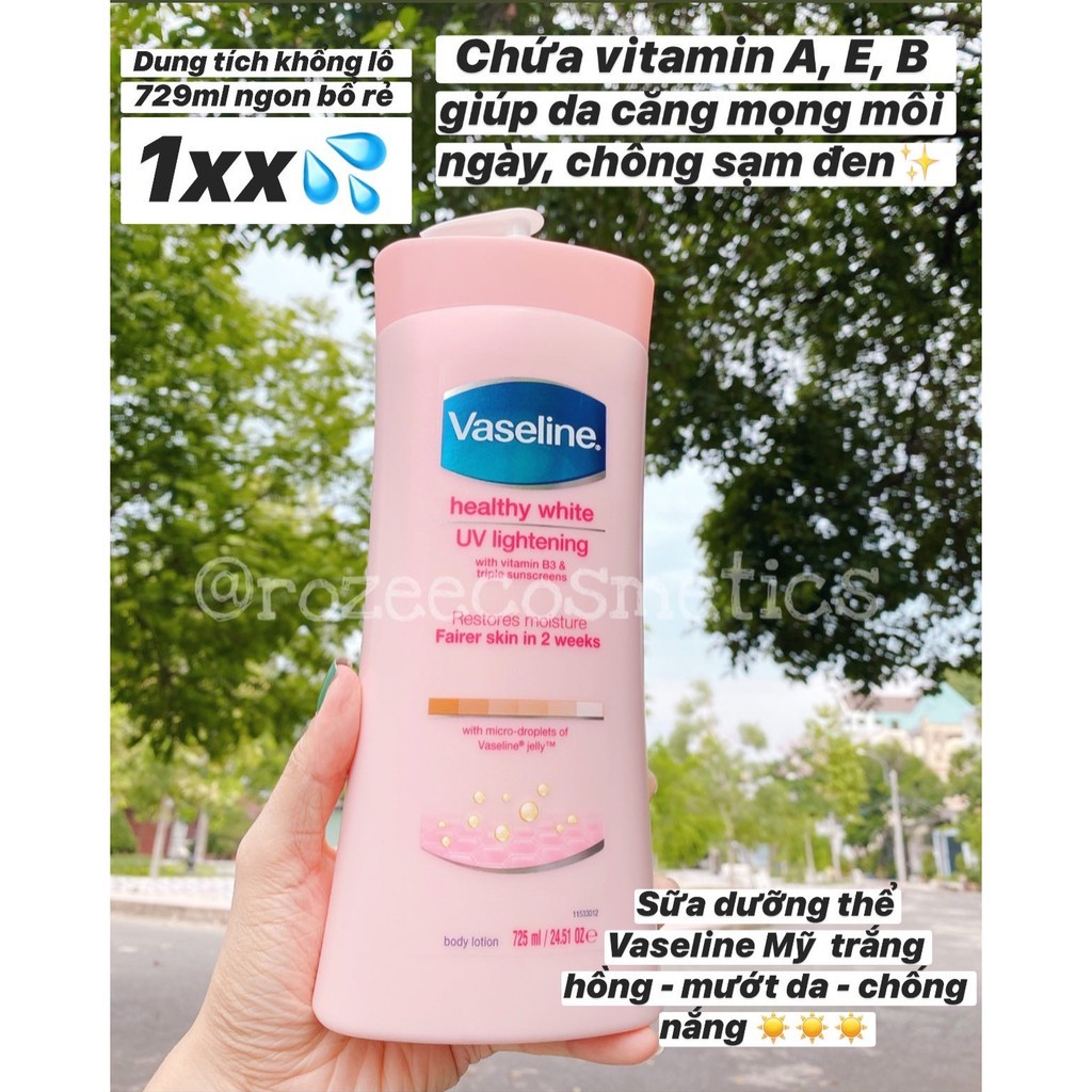 Sữa dưỡng thể  Vaseline Mỹ - 725ml