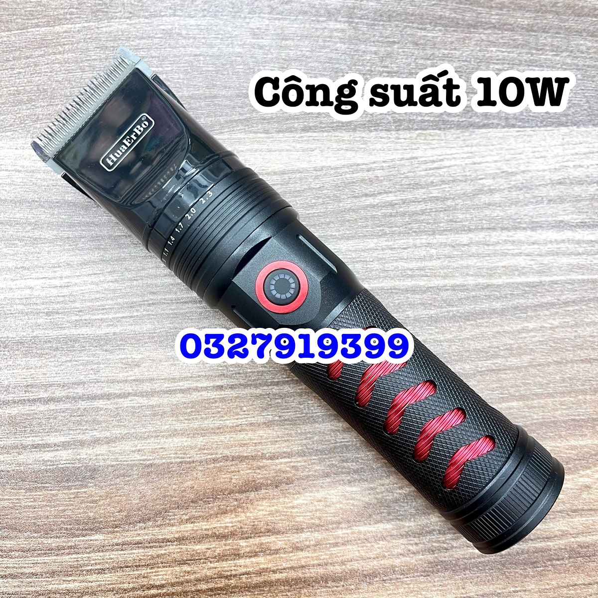 HuaErBo Tông Đơ Cắt Tóc Pin HuaErBo B68 - Thân Máy Thép Cao Cấp - Lưỡi Titanium và Ceramic - Màu Đen - Pin 5000mAh - Turbo Tăng Tốc - Tông Đơ Cắt Tóc Chuyên Nghiệp - Women