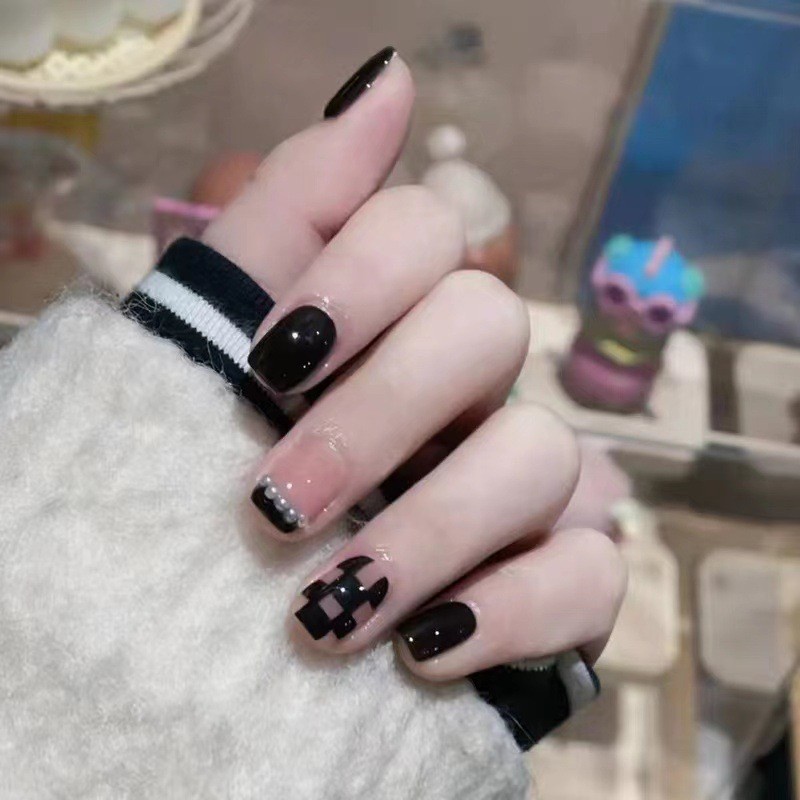 Bộ 24 móng tay giả, nail đính đá đẹp [WR]