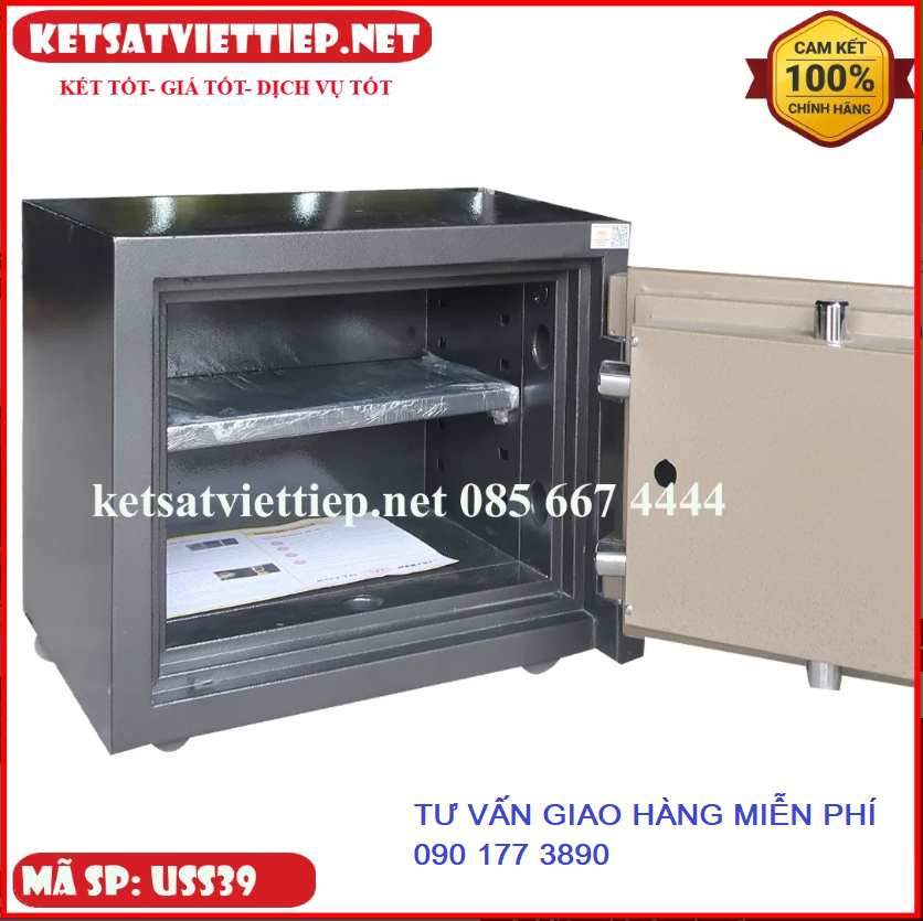 [ SỈ LẺ ] Két sắt siêu cường Việt Tiệp USS39VT (khóa vân tay Hàn Quốc)