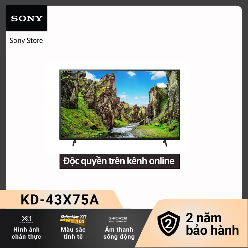 Bảng giá [Voucher 300k Follower]Smart Tivi (TV Android) Sony 4K 43 inch KD-43X75A