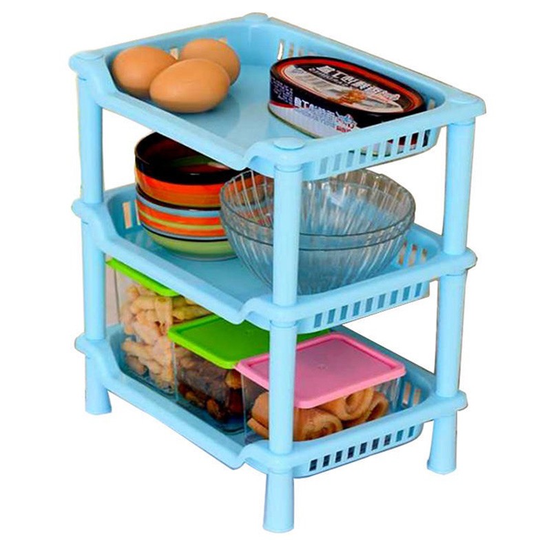 Kệ 3 tầng chữ nhật nhựa mini
