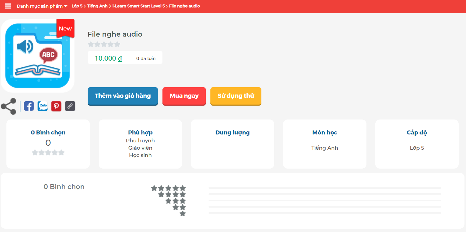 [E-BOOK] i-Learn Smart Start Level 5 File nghe Audio