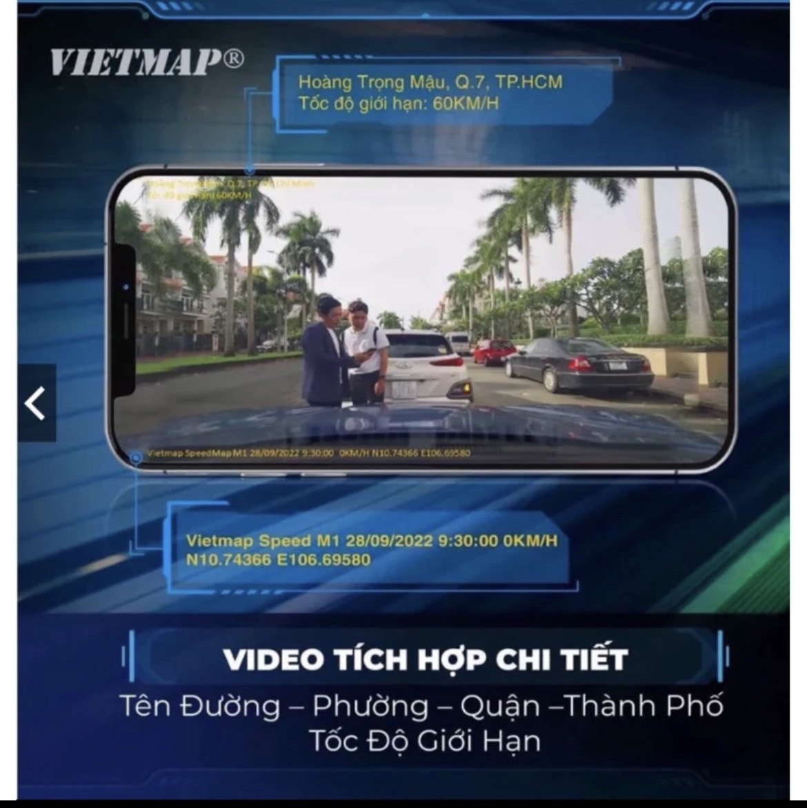 Camera hành trình Vietmap M1 (Full bộ cam trước + cam sau) hàng chính hãng