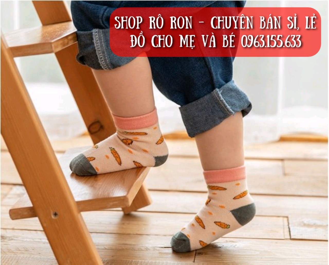 [6-36m] SET 5 ĐÔI TẤT NEMO CAO CỔ CHO BÉ