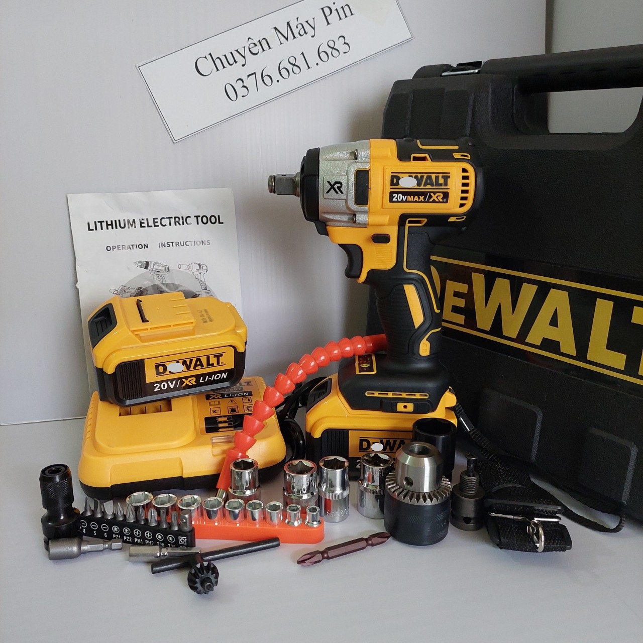 [ CÔNG NGHỆ USA CAO CẤP ] SIẾT BULONG DW 20V KHÔNG CHỔI THAN