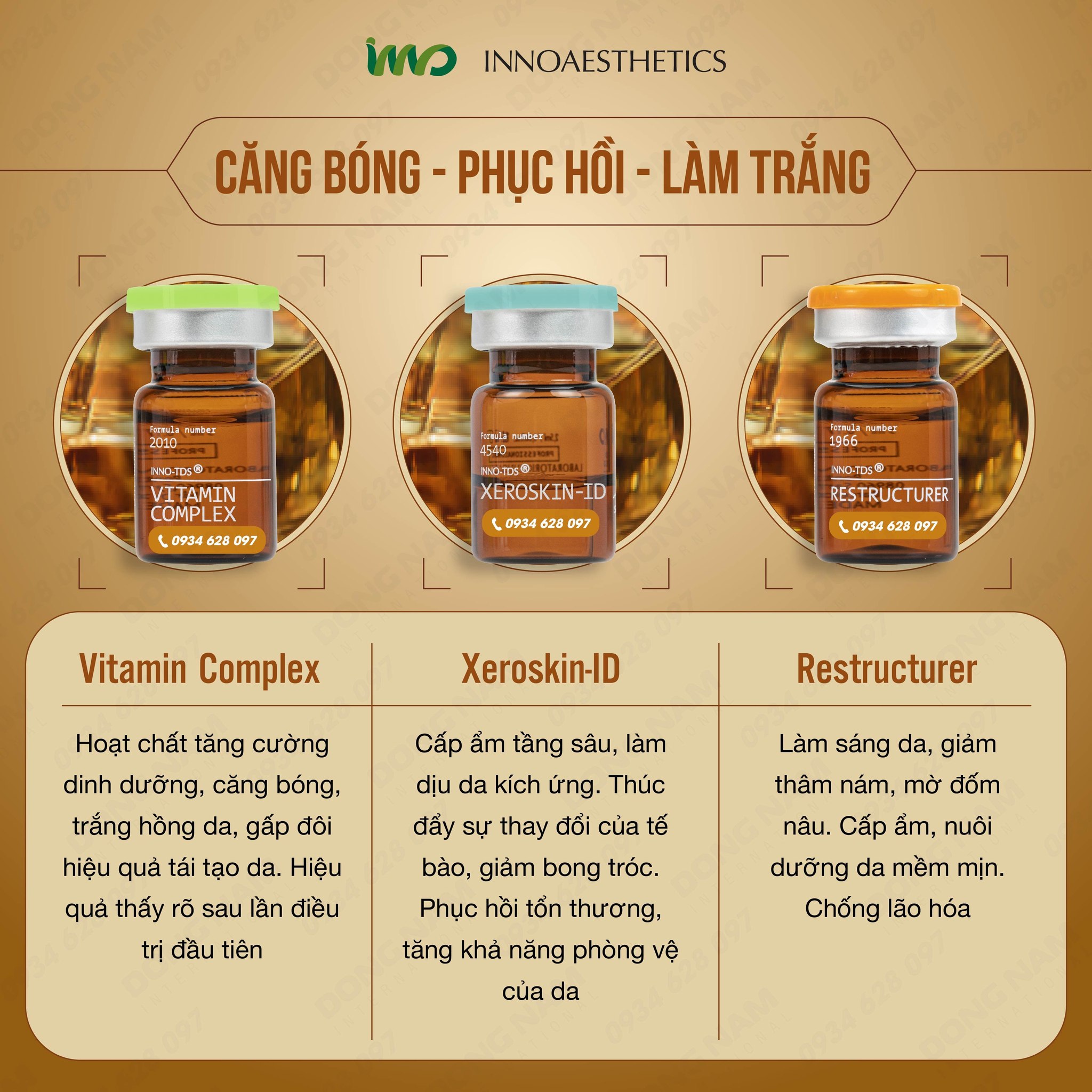[ Chính hãng] Meso trắng da Restructurer Innoaesthetics Vitamin C