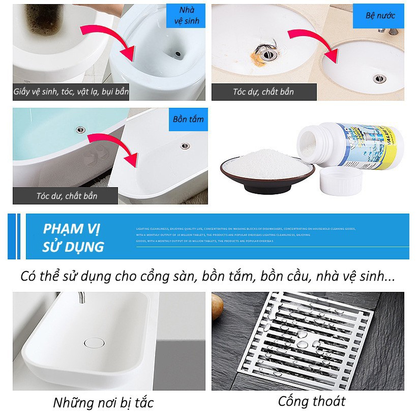 Bột Thông Ống Nước Siêu Mạnh