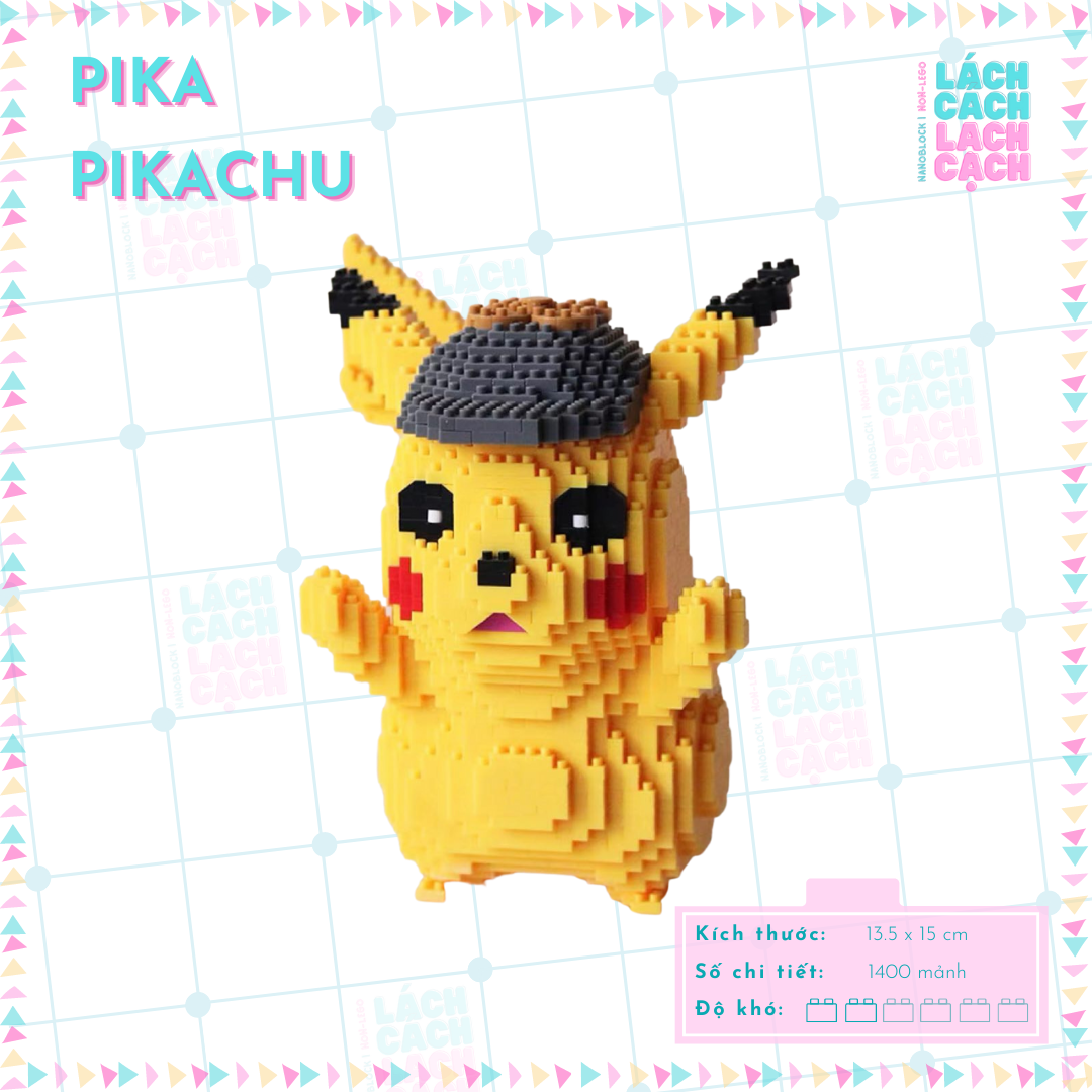 [SIÊU HOT] Bộ đồ chơi xếp hình lắp ráp lego nanoblock Pikachu