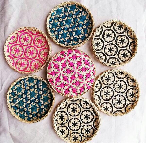 Mẹt tre hoa thị D25cm