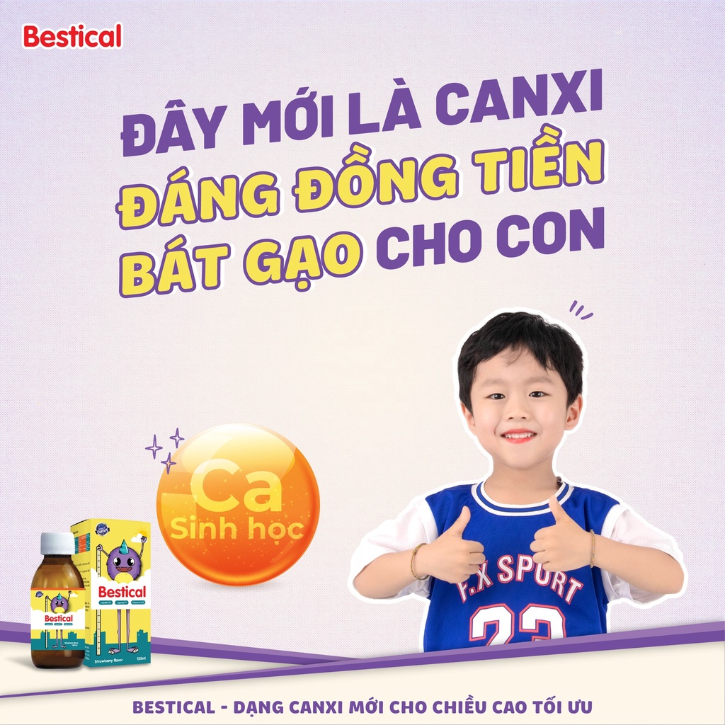 [Xả hàng-Không tích điểm]Bestical Canxi Sinh Học Chai 120ml