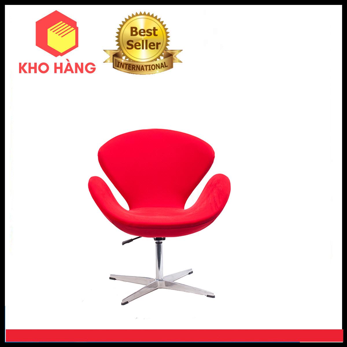 Ghế Thư Giãn Nhập Khẩu, Chân Nhôm KHCM637001 (Đỏ)