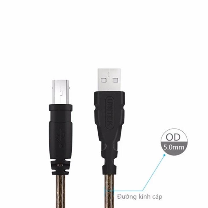 Cáp tín hiệu USB máy in, máy scan 1.8m Unitek Y-C419