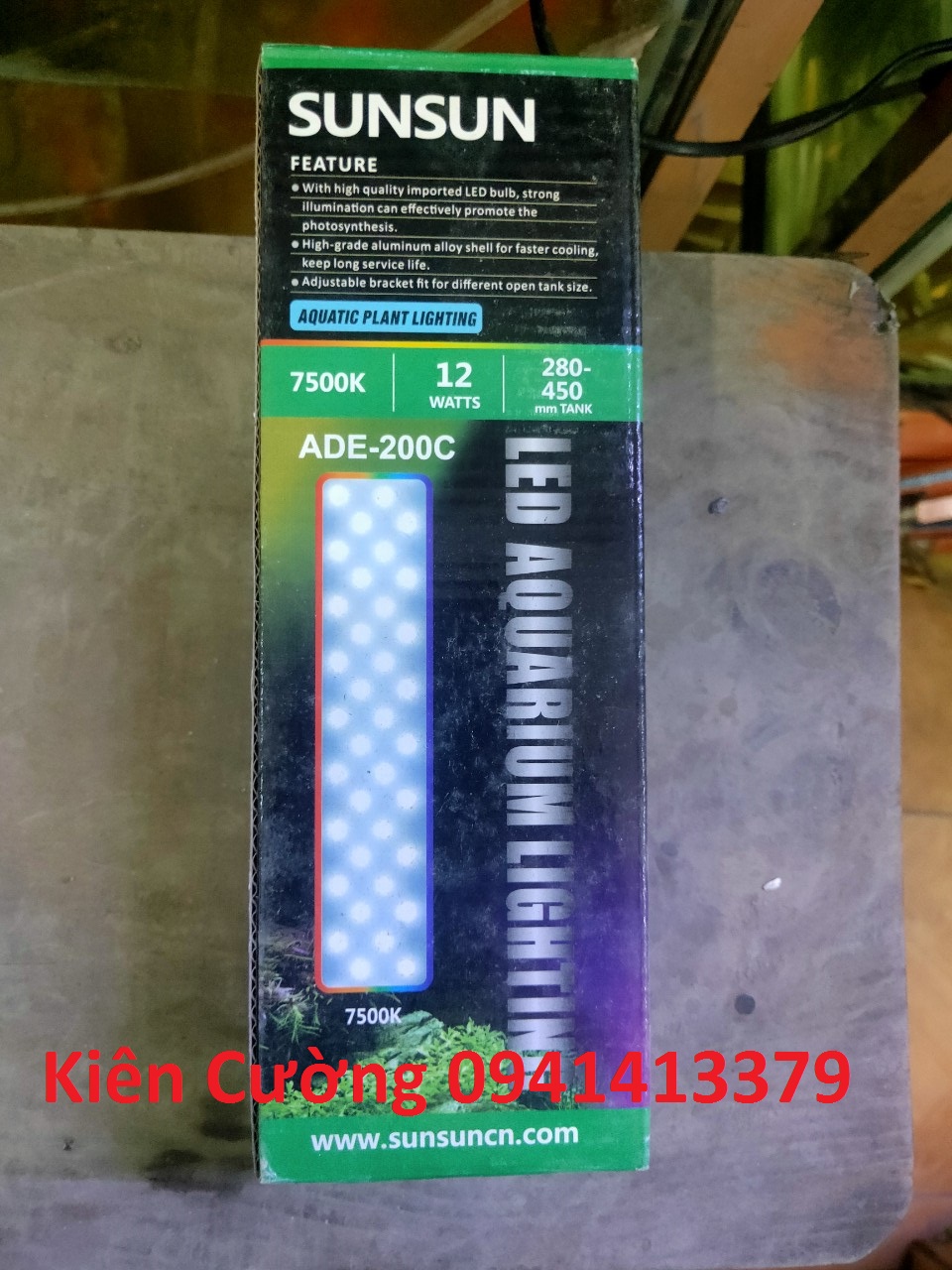 ĐÈN LED SUNSUN ADE-200C cho bể cá cảnh