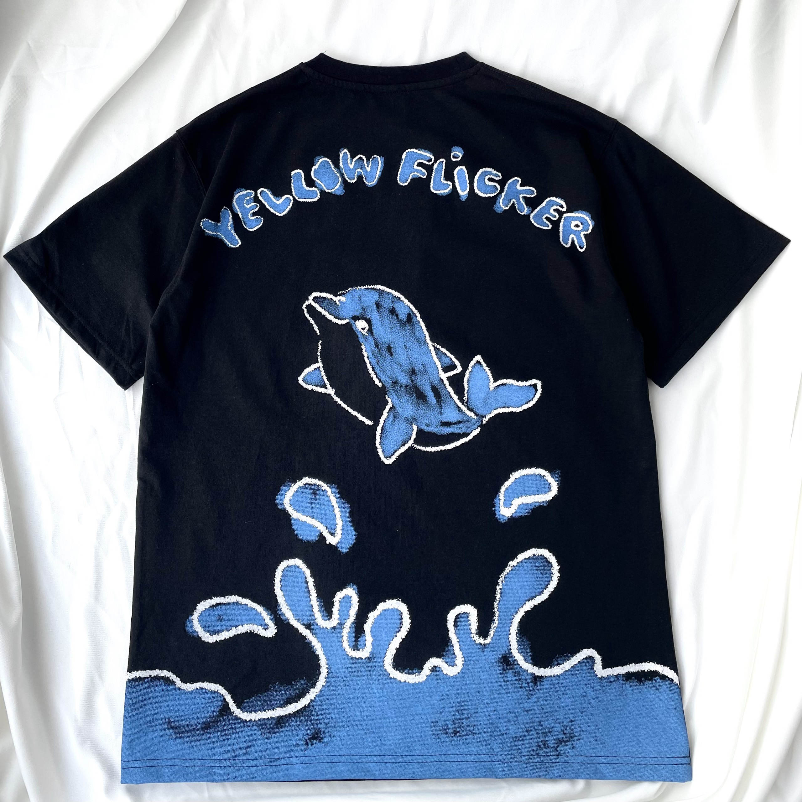 Áo thun tay ngắn YELLOW FLICKER cá heo unisex