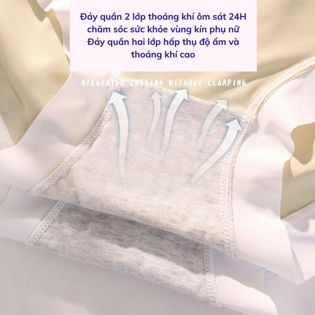 Quần lót nữ su lụa thun lạnh mềm mại thoáng mát , Quần chíp nữ tôn dáng ôm body gợi cảm quyến rũ JOCOSI 1009