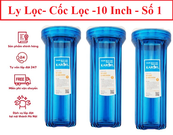 Ly lọc- cốc lọc - 10 inch - số 1 , số 2, số 3