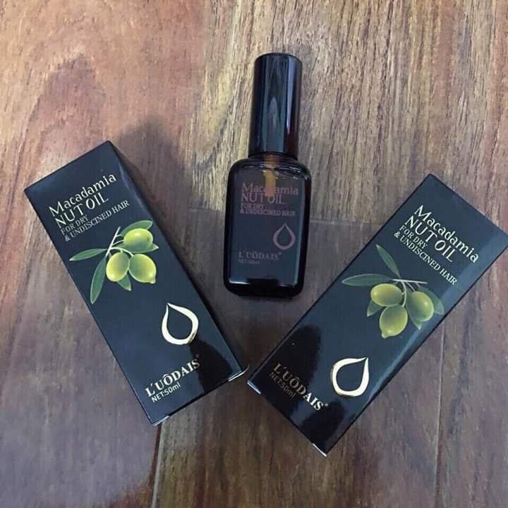 Tinh Dầu dưỡng tóc olive Macadamia Nut oil 50ml Phục Hồi Tóc Hư Tổn Nặng, Kích Thích Mọc Tóc