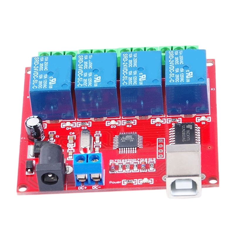 Bảng giá Drive Free USB Control Switch 4-Way 12V Relay Module Computer Control Switch PC Intelligent Control Phong Vũ