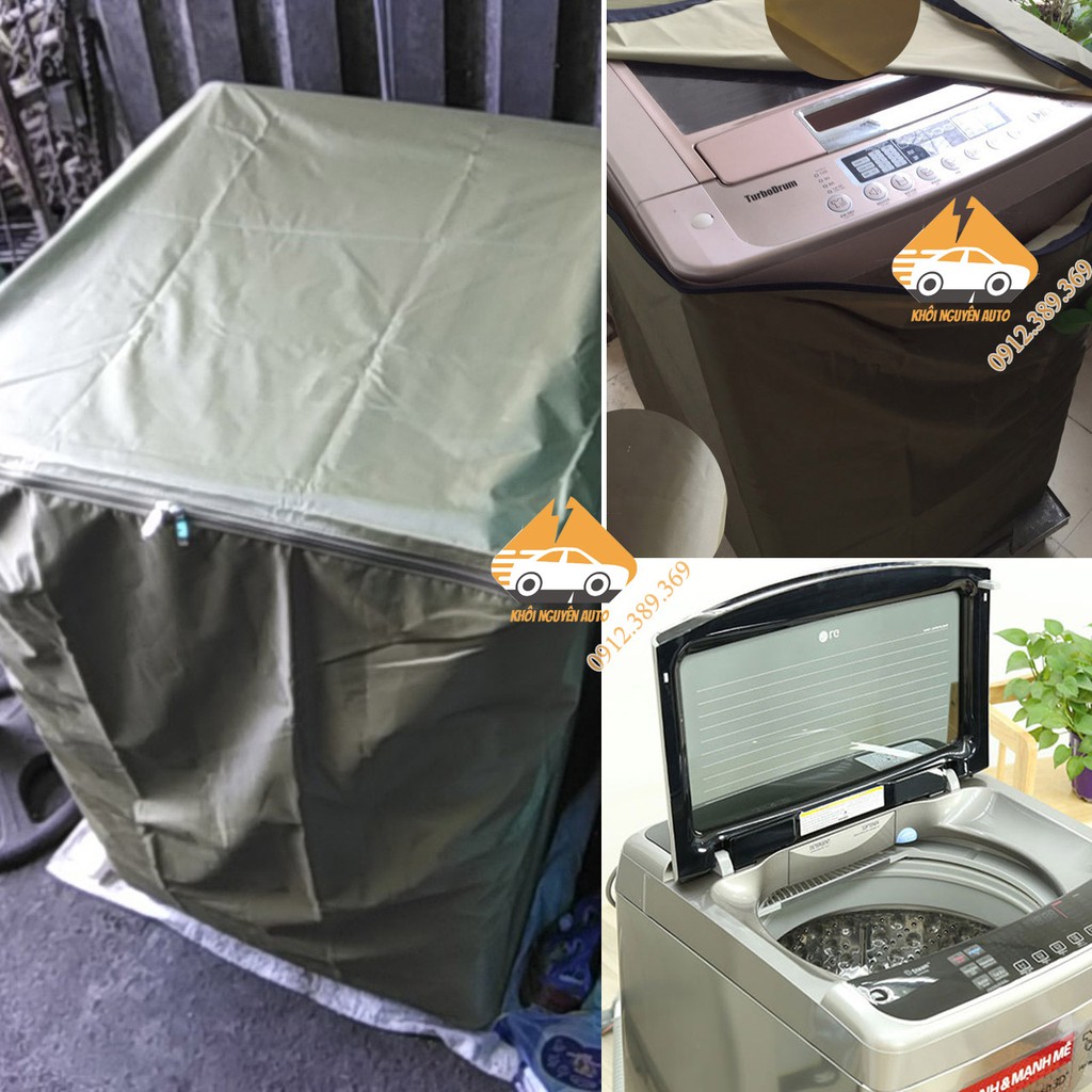 Bạt Phủ Máy Giặt Cửa Đứng Cửa Trên Vải Dù Siêu Bền Chống Mưa Nắng Nóng Từ 7kg đến 15kg
