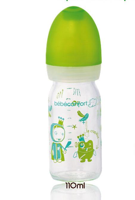 Bính sữa thủy tinh cổ hẹp Bebe confort 110ml