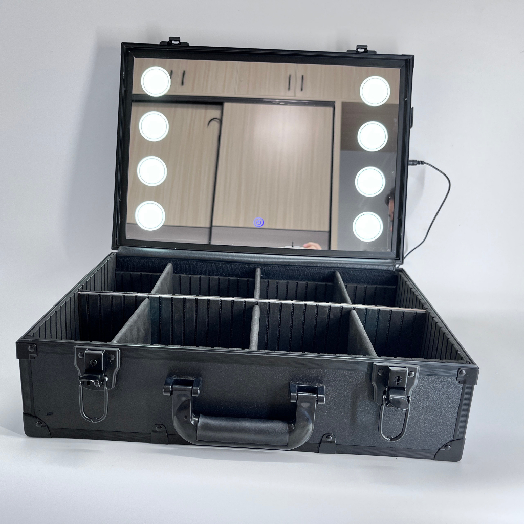 Cốp vali cốp trang điểm có gương đèn led MS 801