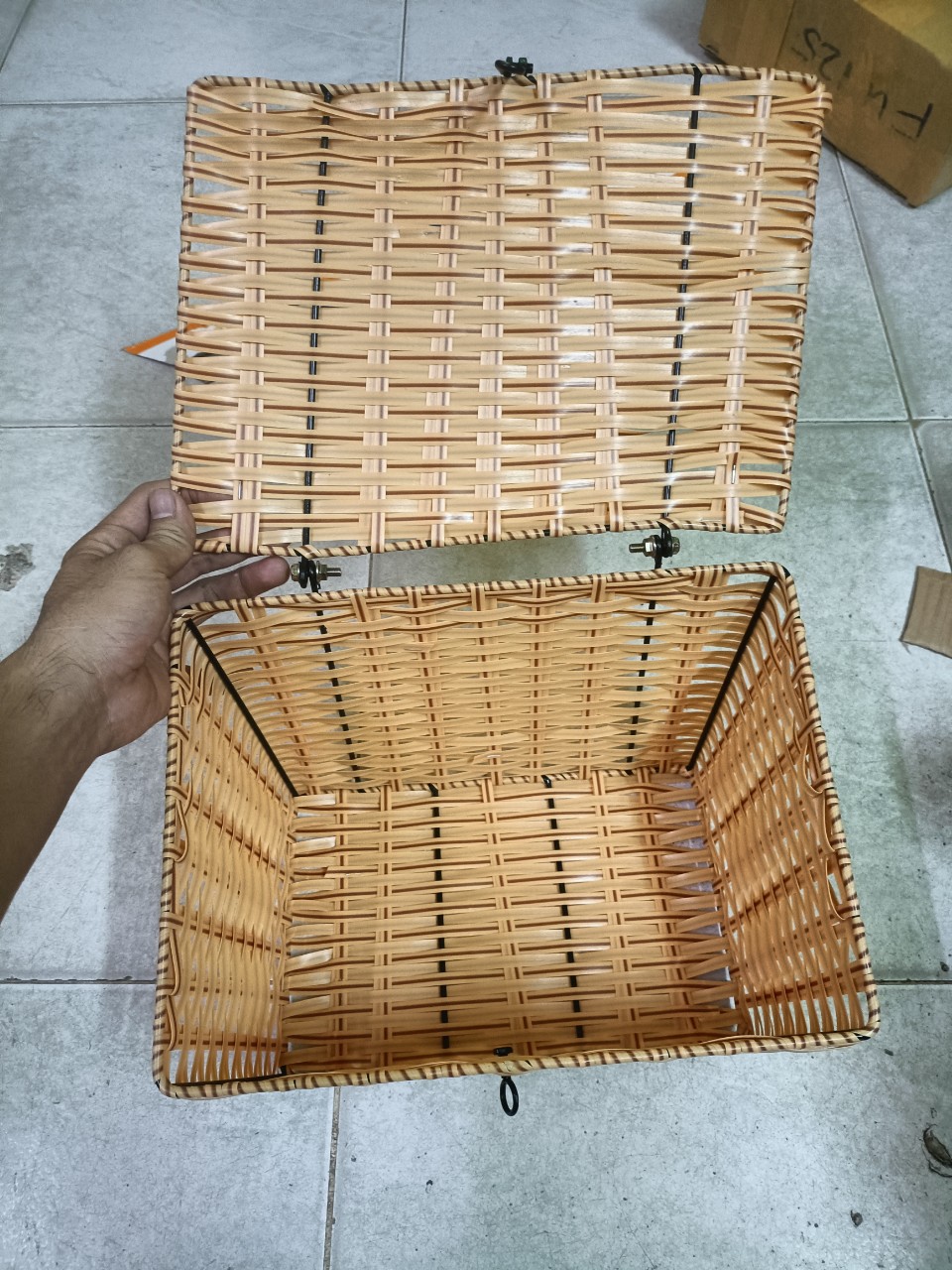 Rổ Mây gắn cho xe Cup