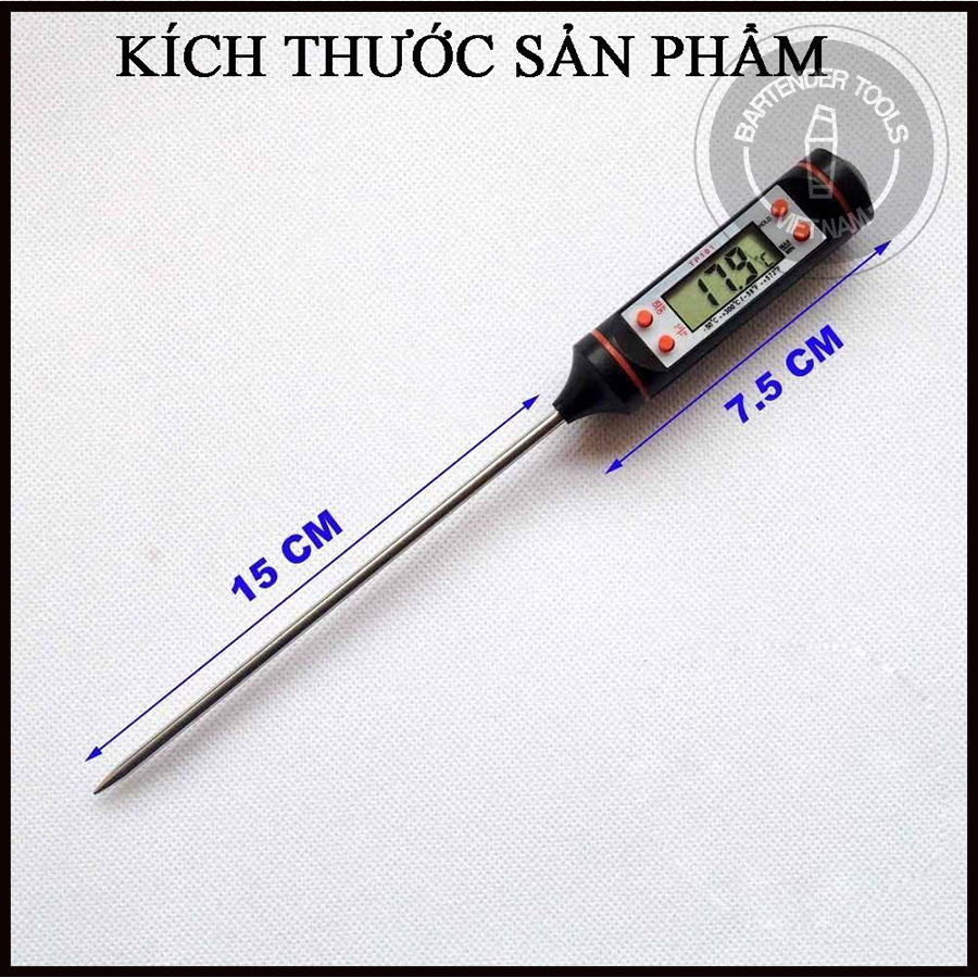 Nhiệt kế đo nhiệt độ nước pha trà , sữa