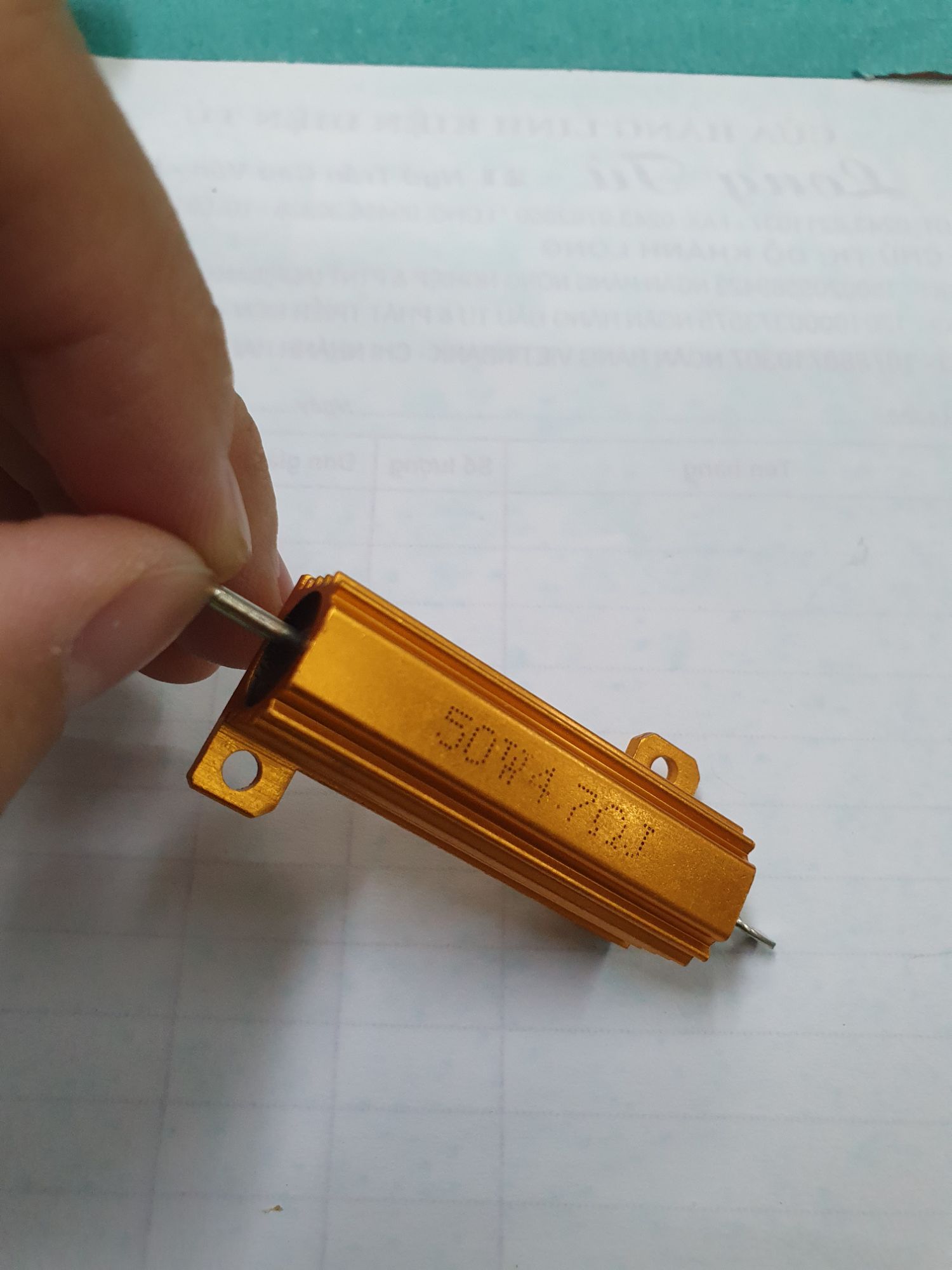 trở 4,7 ôm 50w nhôm