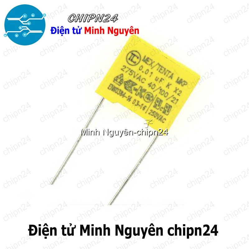 [5 con] (F238) Tụ hộp 103 275VAC 10mm (0.01uF MEX/TENDA MKP K X2 40/100/21) - HH002902