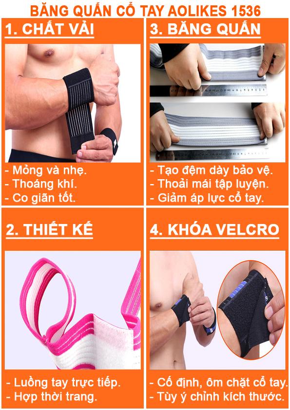 BĂNG CUỐN BẢO VỆ CỔ TAY AOLIKES AL1526