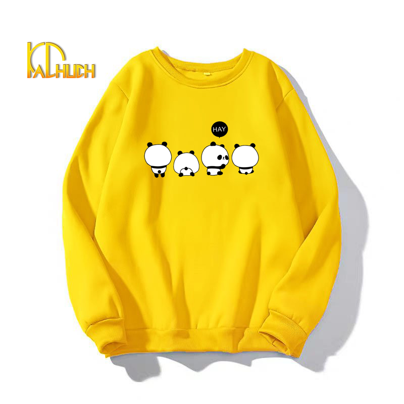 [Hoàn Tiền 15%] ÁO SWEATER IN 4 CON GẤU TRÚC (NHIỀU MÀU)