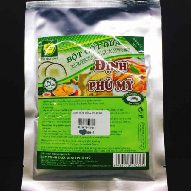 Bột Cốt Dừa Định Phú Mỹ 100gr (gói chiết lẻ)