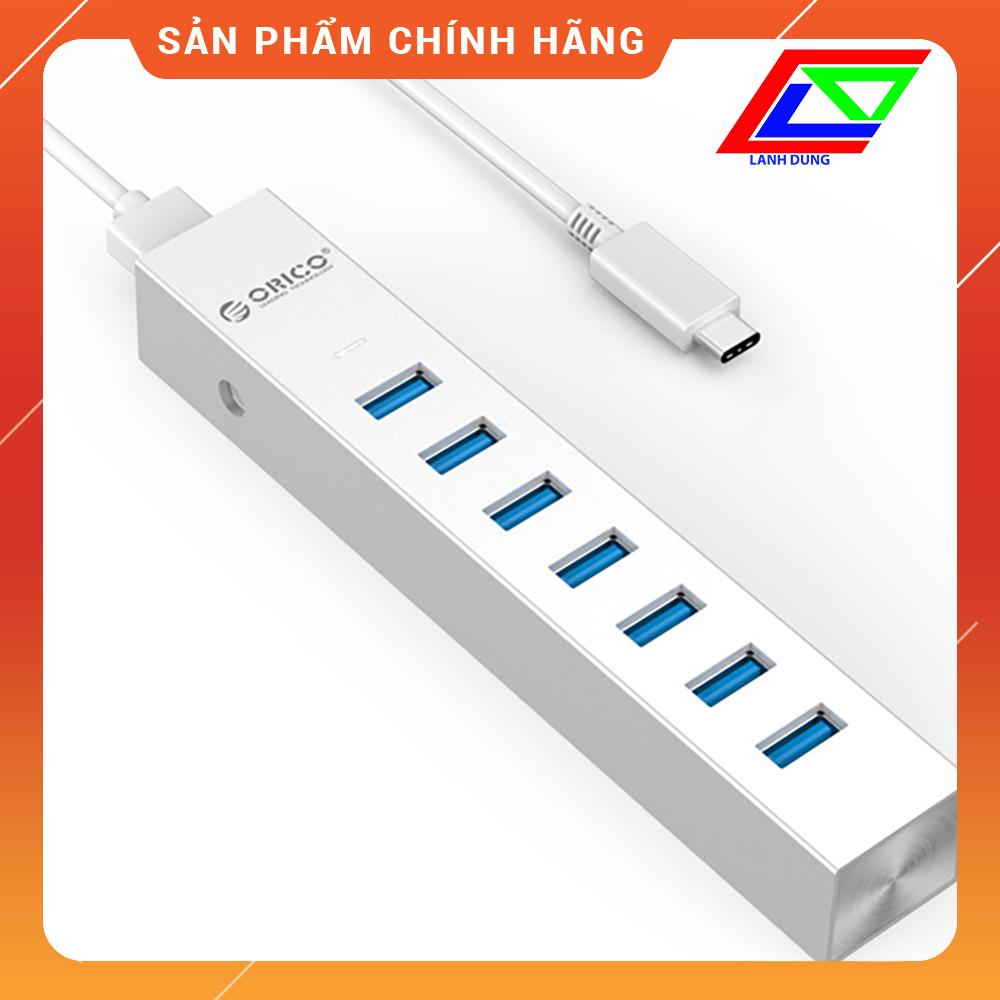 Bộ chia USB HUB 7 cổng USB 3.0 Type C Orico ASH7-U3