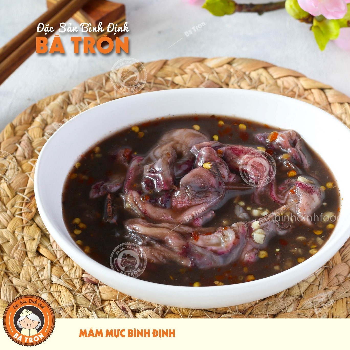 [HCM]Mắm Mực 500gr- Đặc Sản Bình Định Bà Tròn