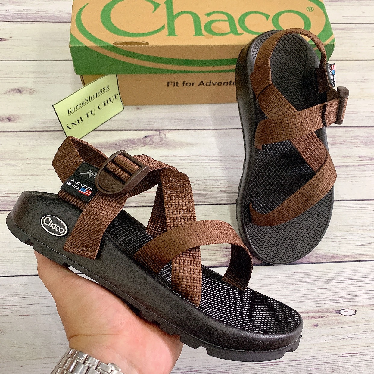 Dép Sandal Nam Chaco Quai Dù Mã D180