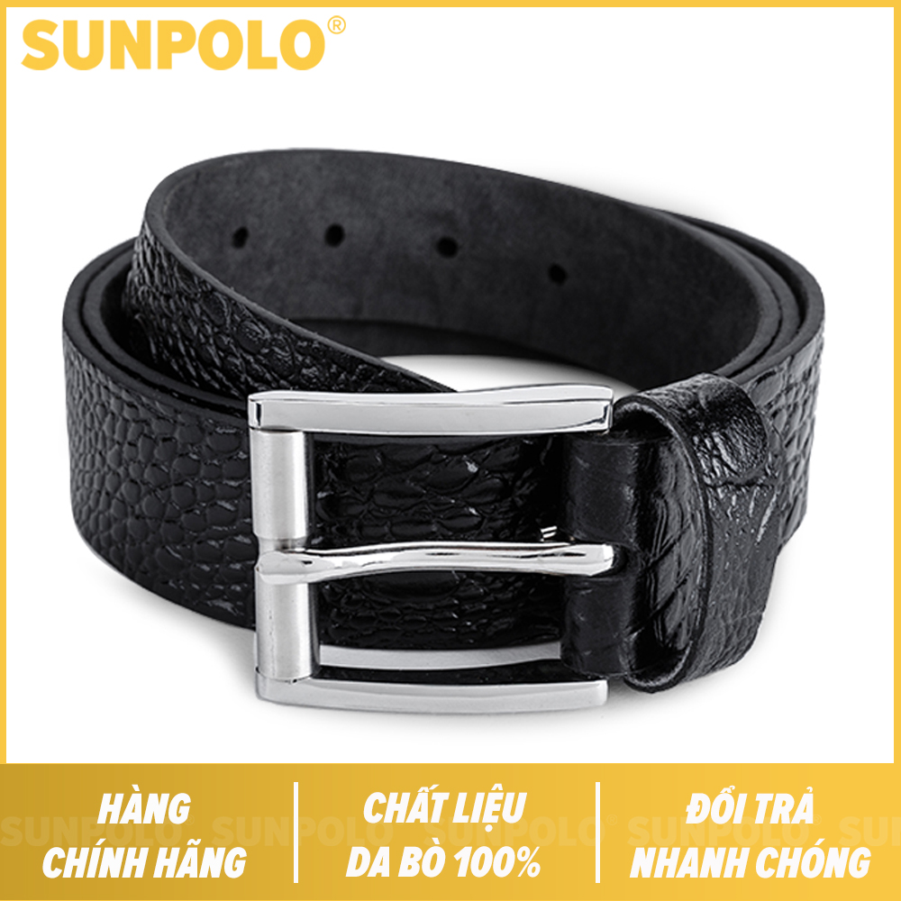Thắt lưng nam da bò sunpolo bs06d