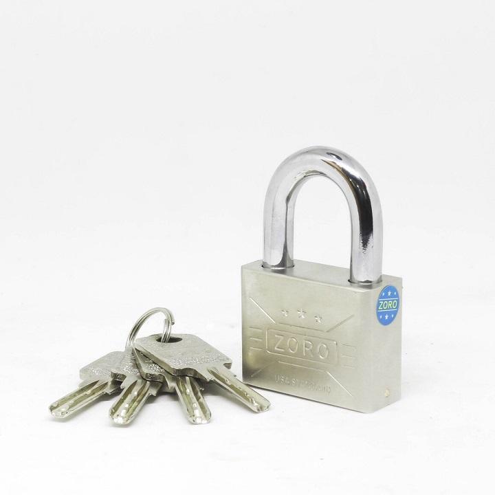 [HCM]Ổ Khóa ZORO Size đại 5P Trắng ( Chìa Muỗng ) - Gia dụng bếp
